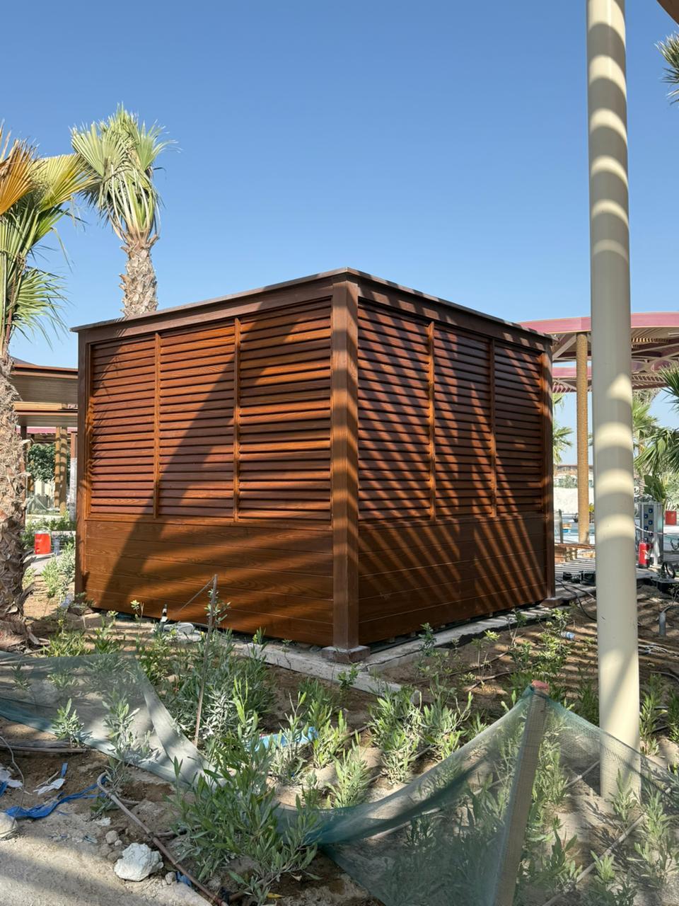 Timber-clad utility structure